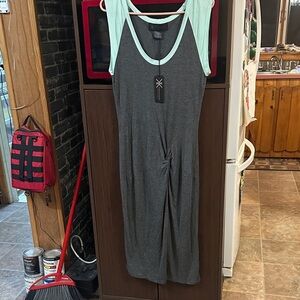 NWTKardashian Kollection Gray and Mint Dress in size L